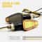 Universal LED Motorcycle Turn Signal Lights Compact Amber Blinkers 7
