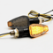 Universal LED Motorcycle Turn Signal Lights Compact Amber Blinkers 0