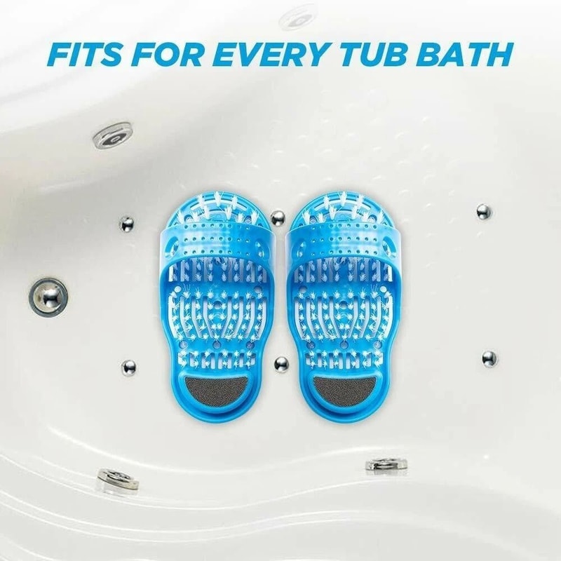 Premium Shower Foot Scrubber Exfoliating Massager Brush For Deep Clean 3