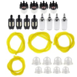 premium fuel line primer bulb kit with replacement fuel filter hose for poulan weed eater & chainsaw