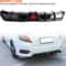 Honda Civic Rear Bumper Diffuser Lip With LED Accent Glossy Black Upgrade 10