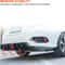 Honda Civic Rear Bumper Diffuser Lip With LED Accent Glossy Black Upgrade 9