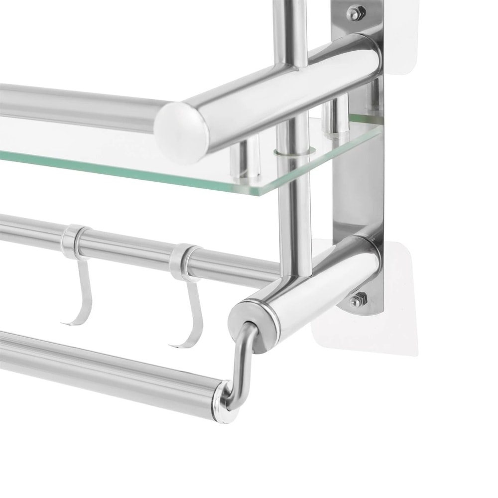 Premium Wall Mounted Tier Shower Caddy Rack Durable Bathroom Storage Organizer 9
