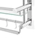 Premium Wall Mounted Tier Shower Caddy Rack Durable Bathroom Storage Organizer 9