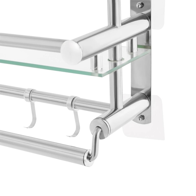 Premium Wall Mounted Tier Shower Caddy Rack Durable Bathroom Storage Organizer 9