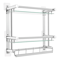 Premium Wall Mounted Tier Shower Caddy Rack Durable Bathroom Storage Organizer 11