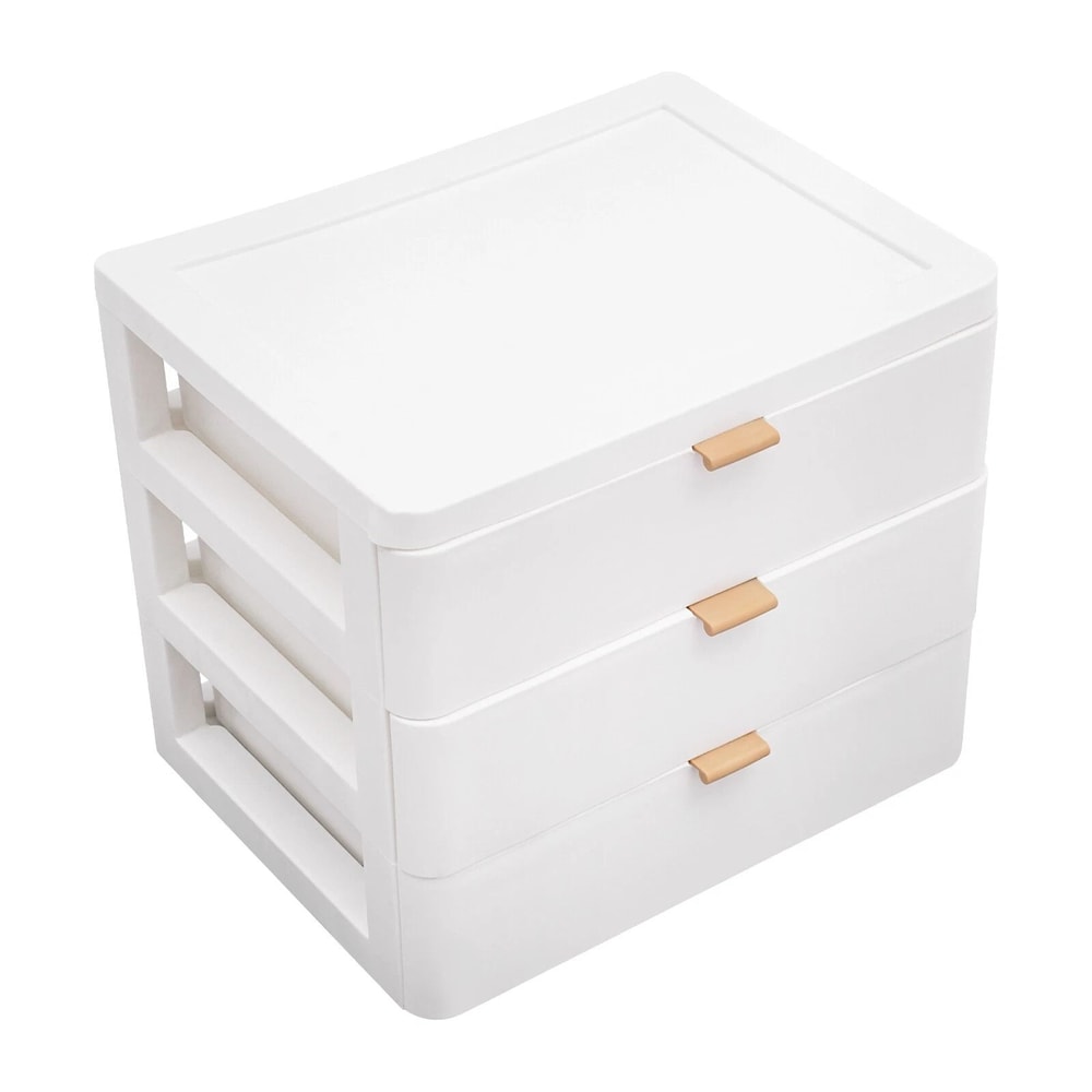 Premium Layer Desktop Jewelry Organizer Drawer Storage Box Space Saving Desk Storage Organizer 8