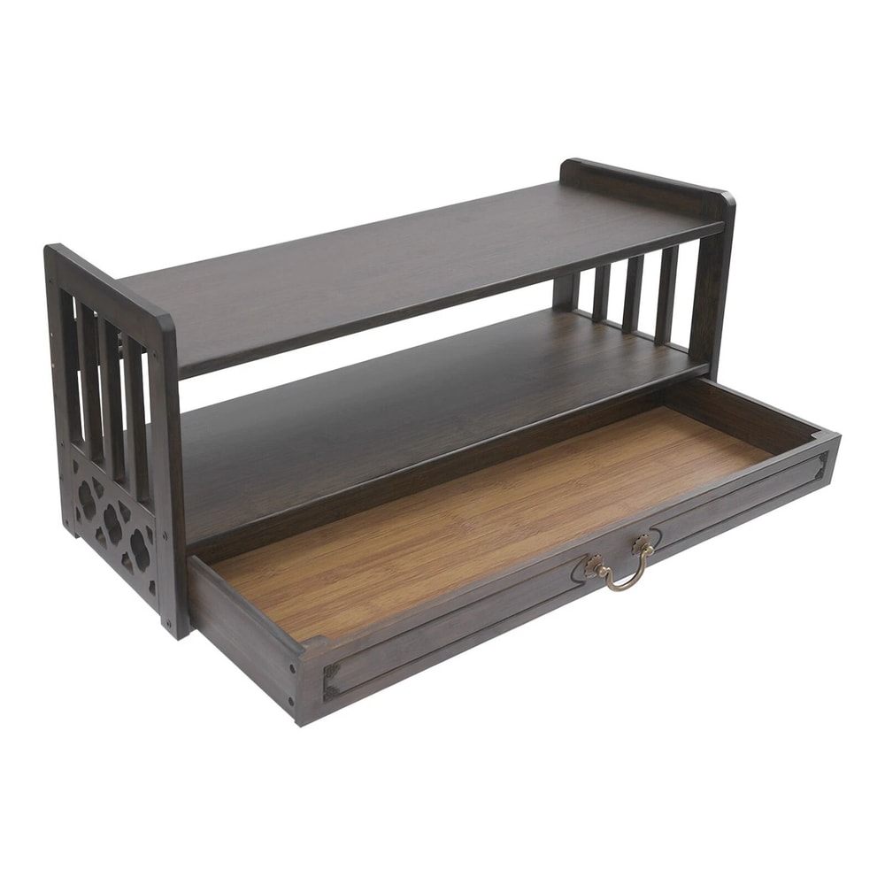 Classic Wooden Altar Entry Console Table With Drawer Versatile Vintage Storage Accent 3
