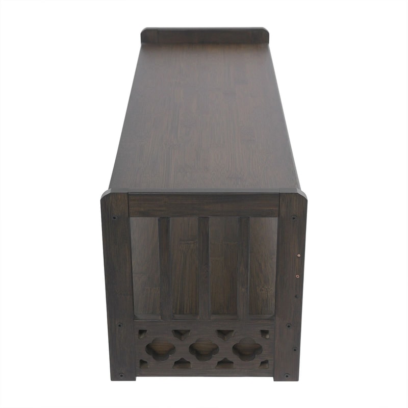 Classic Wooden Altar Entry Console Table With Drawer Versatile Vintage Storage Accent 7