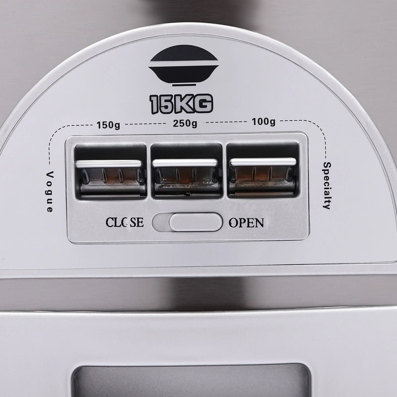 Stainless Steel Rice Dispenser Airtight Automatic Storage Bin 11