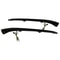 Honda Civic Headlight Eyelids Matte Black Eyebrow Trim Cover For Sedan Hatchback 5