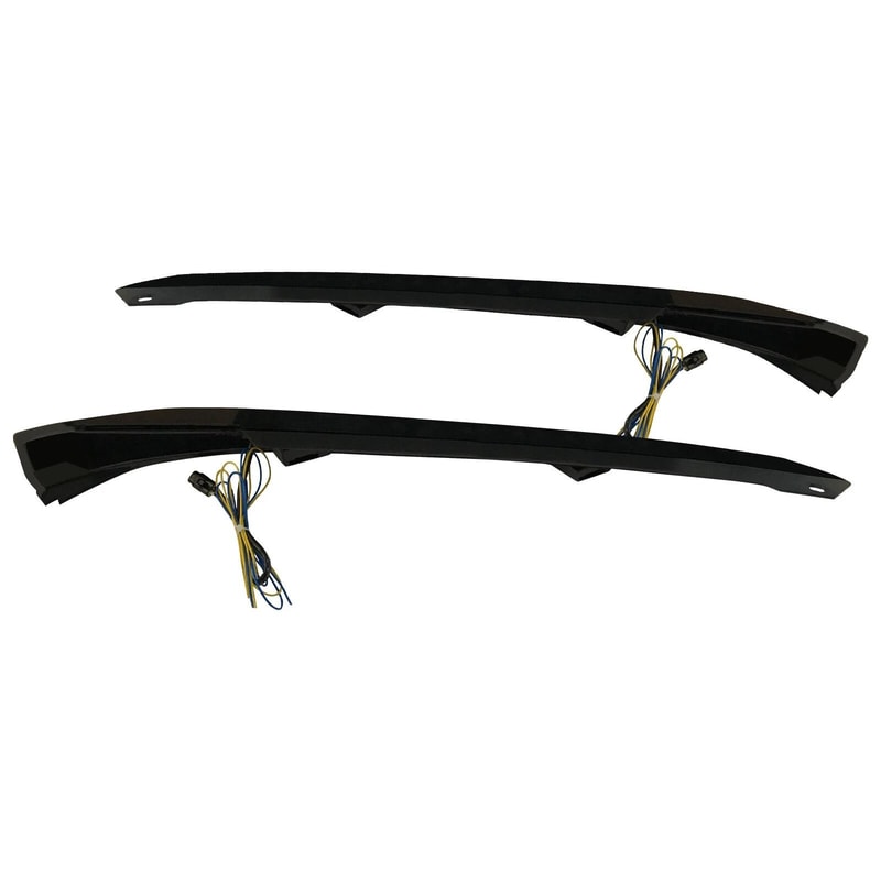 Honda Civic Headlight Eyelids Matte Black Eyebrow Trim Cover For Sedan Hatchback 5