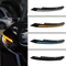Honda Civic Headlight Eyelids Matte Black Eyebrow Trim Cover For Sedan Hatchback 1