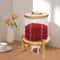 Glass Rice Dispenser And Grain Container With Wood Stand Countertop Dry Food Cereal Organizer 1