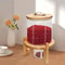 Glass Rice Dispenser And Grain Container With Wood Stand Countertop Dry Food Cereal Organizer 1