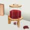 Glass Rice Dispenser And Grain Container With Wood Stand Countertop Dry Food Cereal Organizer 10
