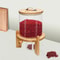 Glass Rice Dispenser And Grain Container With Wood Stand Countertop Dry Food Cereal Organizer 10