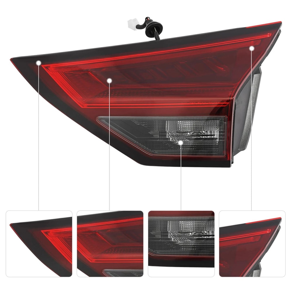 Nissan Rogue Passenger Side LED Tail Light Assembly Inner Replacement 13