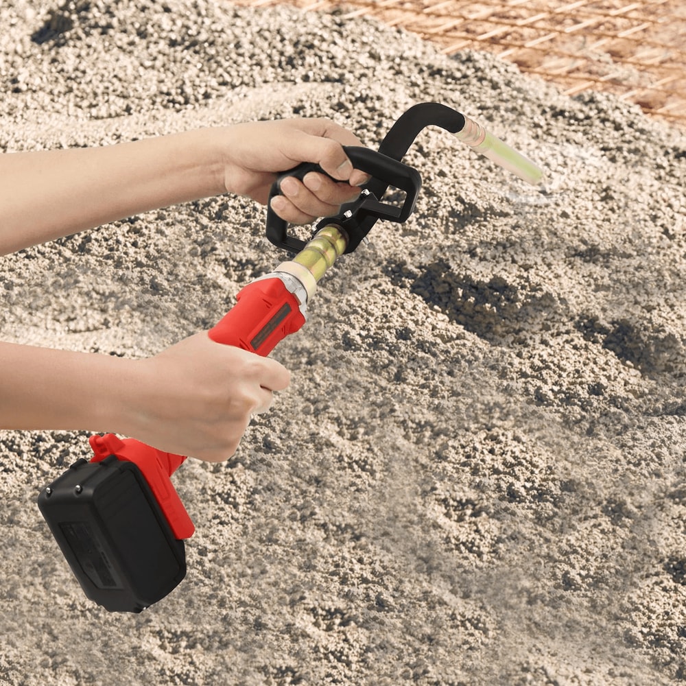 Premium Cordless Concrete Vibrator Handheld Concrete Air Bubble Remover Tool 0