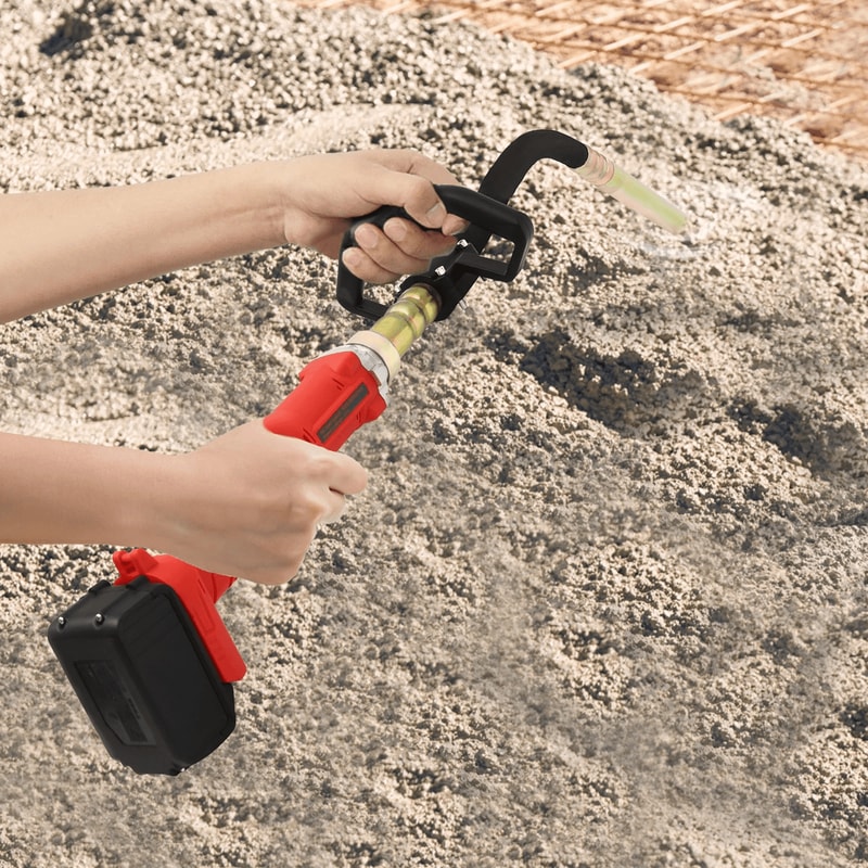 Premium Cordless Concrete Vibrator Handheld Concrete Air Bubble Remover Tool 0
