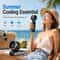 Portable Handheld Turbo Fan Speed Rechargeable Mini Travel Fan With LED Display 2