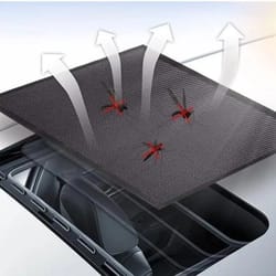 magnetic sunroof mesh shade screen easy install breathable car roof bug & uv protection