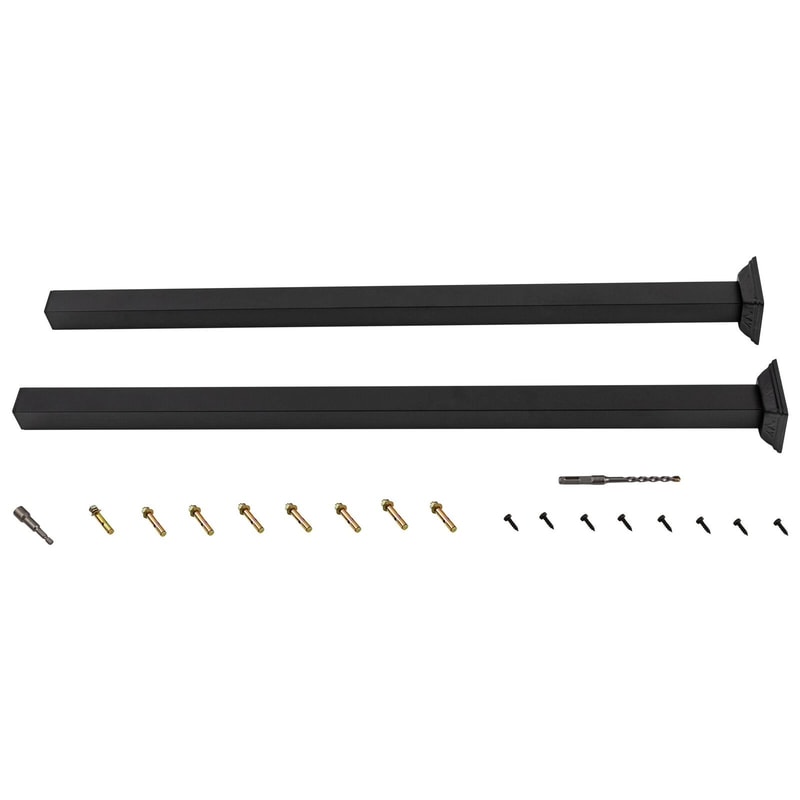 Black Wrought Iron Metal Railing Fence Post 14