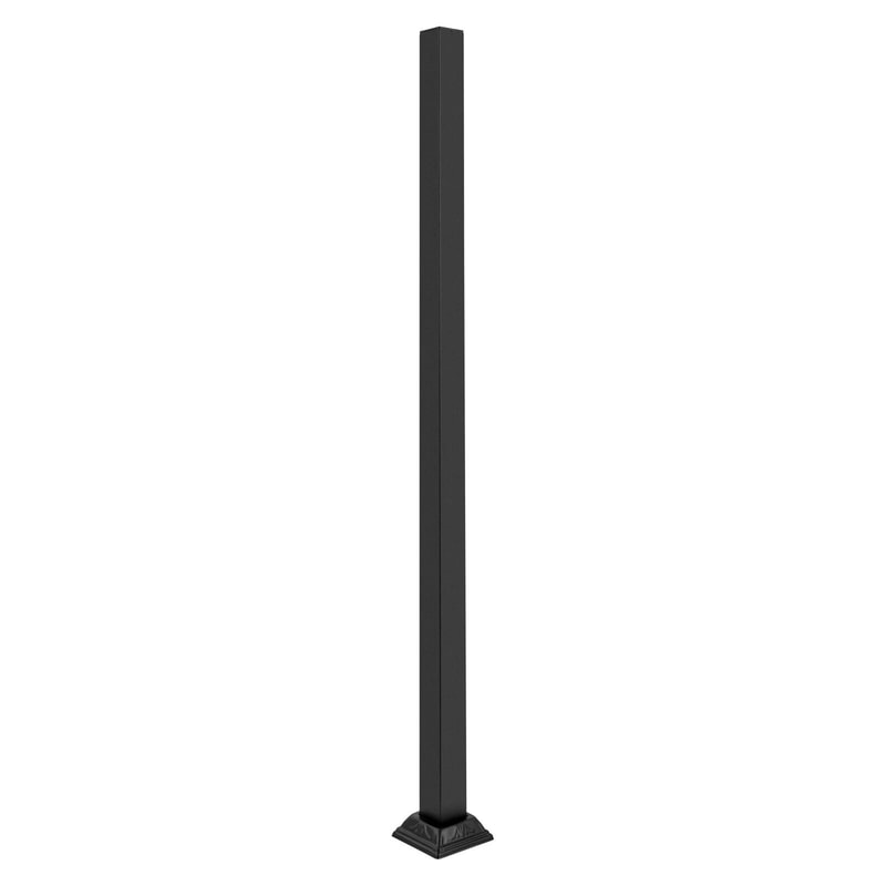 Black Wrought Iron Metal Railing Fence Post 5