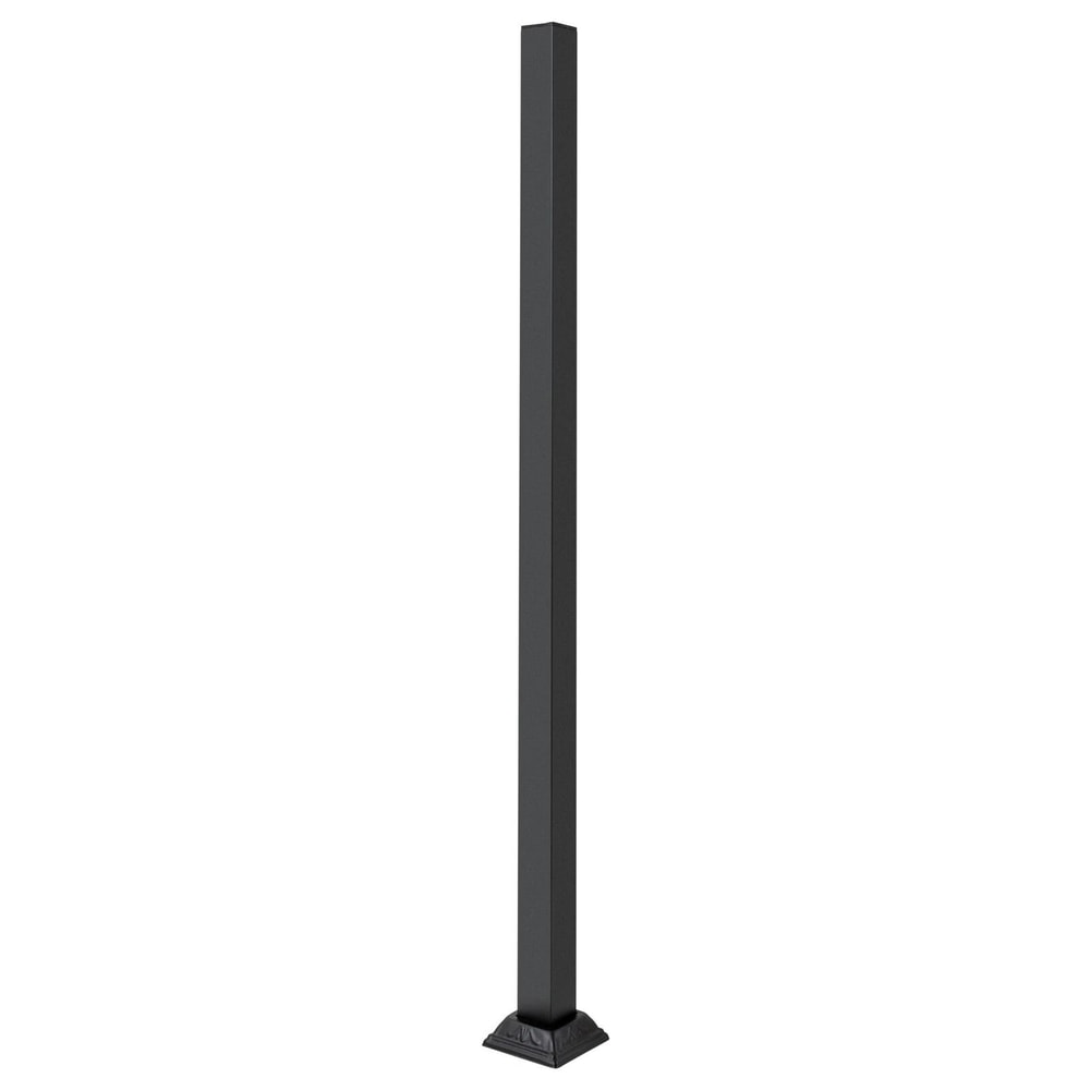 Black Wrought Iron Metal Railing Fence Post 13