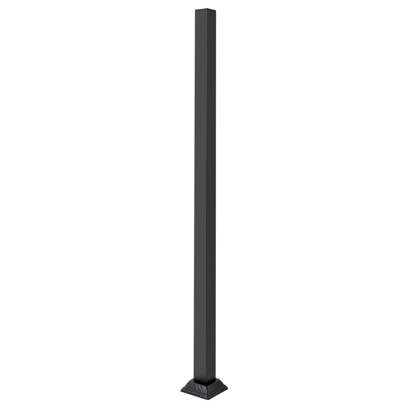 Black Wrought Iron Metal Railing Fence Post 13