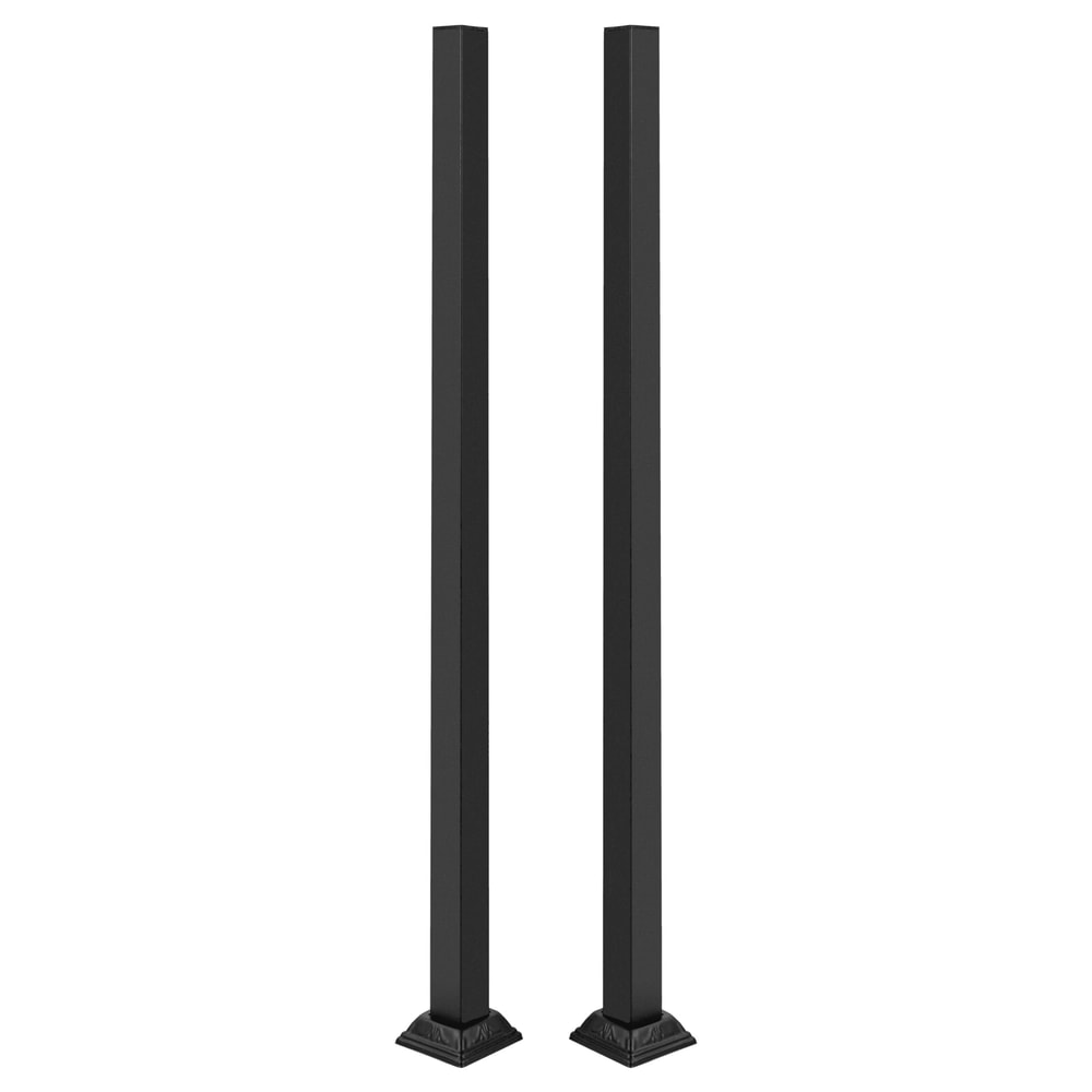 Black Wrought Iron Metal Railing Fence Post 4