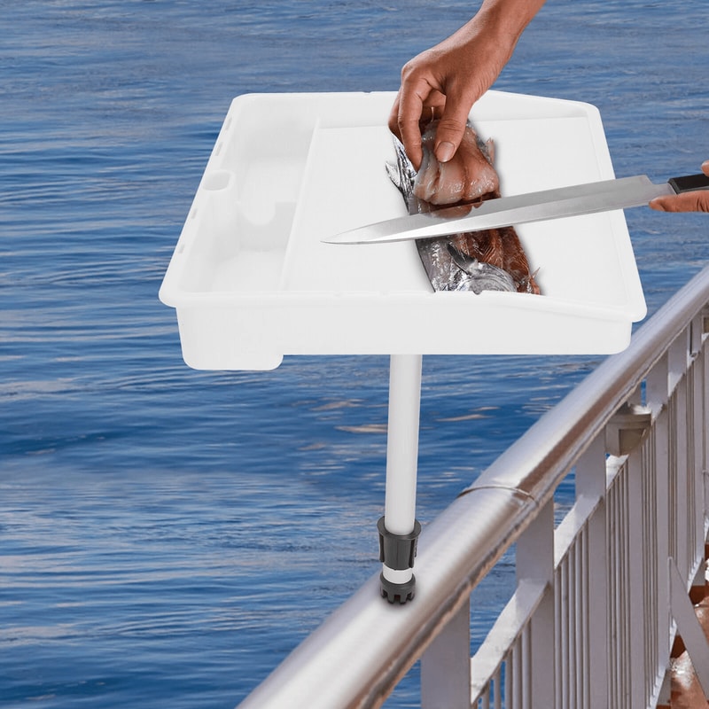 Marine Grade Rod Holder Mounted Fillet Table Boat Bait Cutting Board 2
