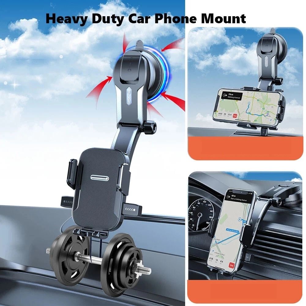 Universal Suction Cup Car Phone Holder Mount Dashboard Windshield Phone Mount 4