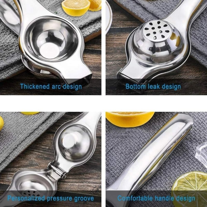 Premium Stainless Steel Citrus Squeezer Manual Lemon Lime Juicer Kitchen Juicer Tool 4