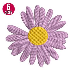 Daisy Flower embroidery design, Mini daisy, Machine embroidery pattern, Instant Download