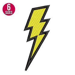 Lightning Bolt embroidery design, Thunder, Machine embroidery pattern, Instant Download