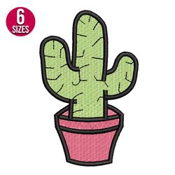 Cactus Plant embroidery design, Machine embroidery pattern, Instant Download