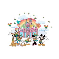 mickey friends rainbow kingdom lgbt pride svg