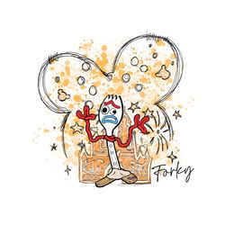 disney toy story forky mickey castle png