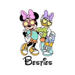 daisy minnie mouse and duck donal besties svg