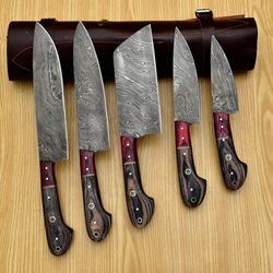 premium damascus chef knife set - 5-piece mastercrafted collection