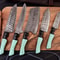 5Piece Custom Handmade Damascus Steel Chef Knife Set Kitchen Cutlery 1