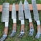 Custom Handmade Damascus Steel Chef Knives Set 5Piece Full Tang Kitchen Cutlery 0