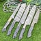 Lot Of 5 Custom Handmade Damascus Steel Chef Knife Set Full Tang 3