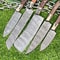 Lot Of 5 Custom Handmade Damascus Steel Blade Full Tang Kitchen Chef Knife Set 2