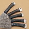 Handmade Twist Damascus Chef Knife Set Of 5 Hardwood Handle Steel Bolster Full Tang EDC Knives W 1