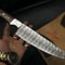 Handmade Chef Knife Twist Damascus Steel Set Of 5 Hardwood Handle With Steel Bolster Full Tang ED 2