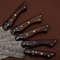 Handmade Damascus Steel Chef Knife Set Of 5 Rose Wood Handle Outdoor Kitchen Hunting Knives With 1