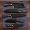 Set Of 5 Handmade Damascus Steel Chef Knives Custom Hand Forged Kitchen Knife Set With Leather Rol 2