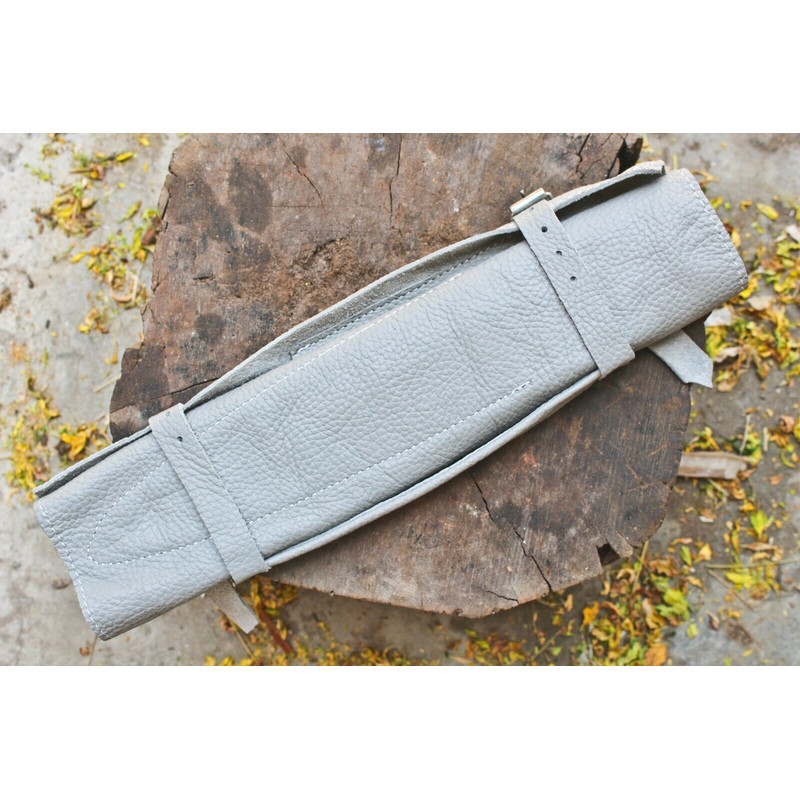 Handmade Hand Forged Damascus Steel BBQ Chef Kitchen Knife Set With Leather Sheath Custom 384 Laye 2